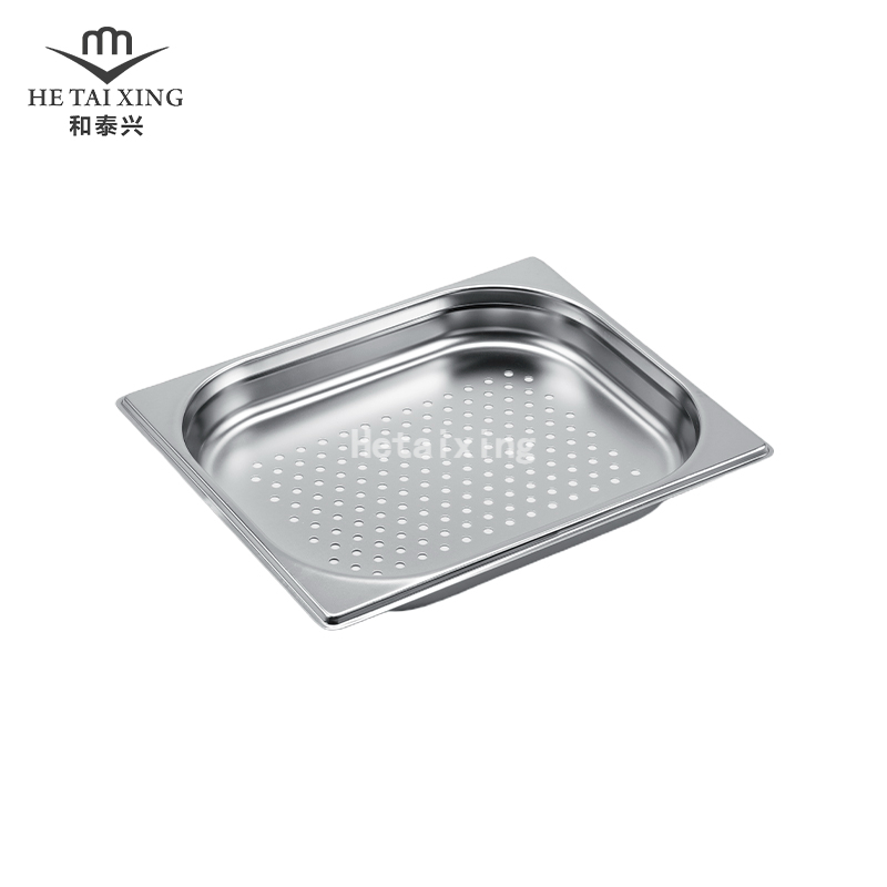 Perforierte EU-Gastronorm-Pfanne 1/2 40 mm tiefer Edelstahlbehälter für Chef Cities
