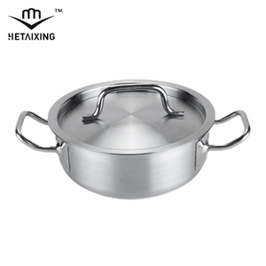 1 Qt Topf mit Deckel, dreilagige Untertasse aus Edelstahl, mittleres Gewicht