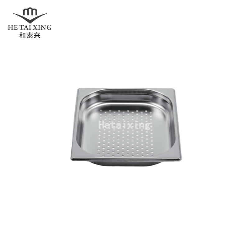 Perforierte EU-Gastronorm-Pfanne 1/2 40 mm tiefer Edelstahlbehälter für Chef Cities
