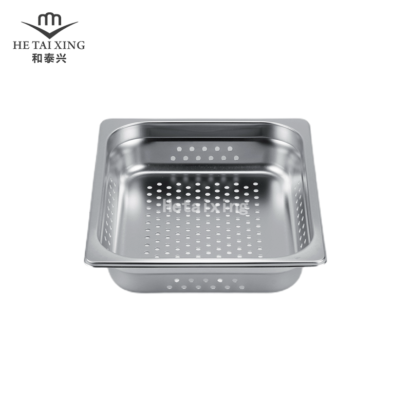 Perforierte japanische Gastronorm-Pfanne 1/2 65 mm tiefer Dampftisch zum Verkauf für Small's Cafe