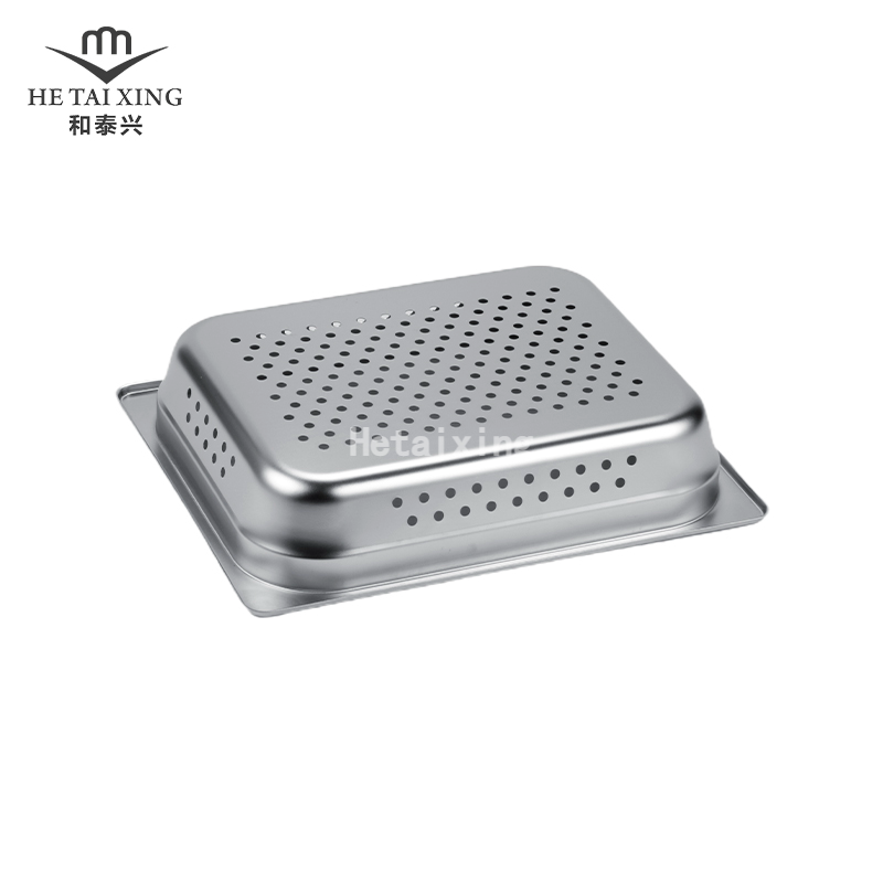 Perforierte japanische Gastronorm-Pfanne 1/2 65 mm tiefer Dampftisch zum Verkauf für Small's Cafe