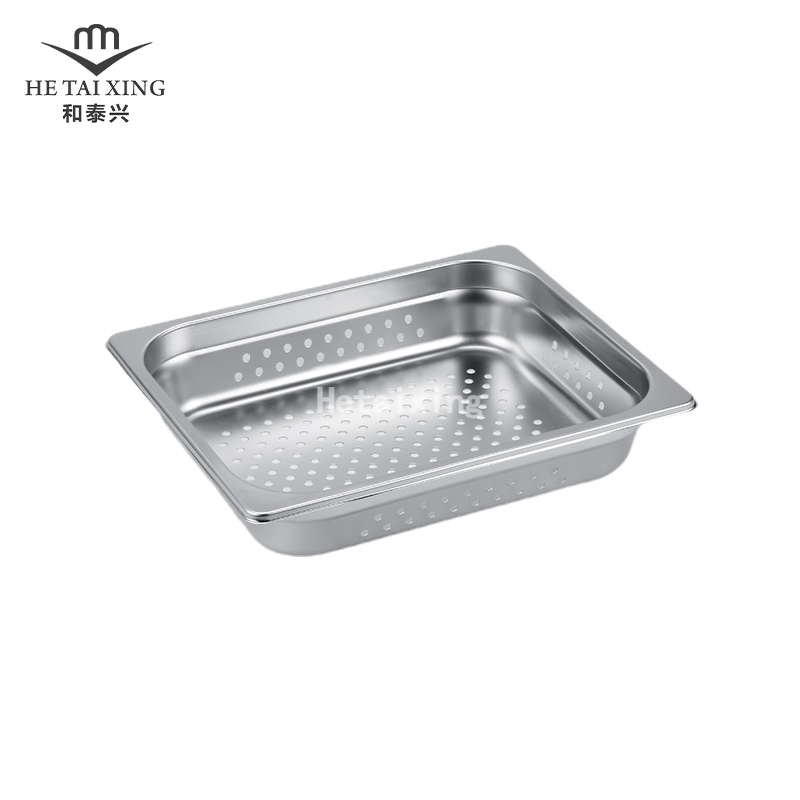 Perforierte japanische Gastronorm-Pfanne 1/2 65 mm tiefer Dampftisch zum Verkauf für Small's Cafe